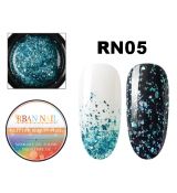 RBAN Nail,čirý s barevnými střípky,5ml-RN05