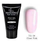 Francheska POLY GEL,CLEAR PINK-45ml-č.751