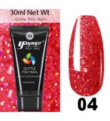 YAYOGE poly gel glitter,30 ml-04