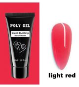 Nailtec poly gel,30 ml-light red