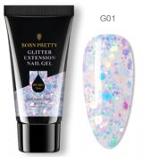 Born Pretty poly gel glitter,30 ml-BP-G01