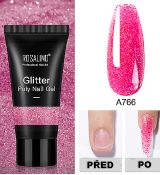 Rosalind GLITTER POLY GEL,RE06-A766,30 ml