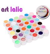 Art Lalic  sada 36 color UV gelů bez třpytek/-36x8ml