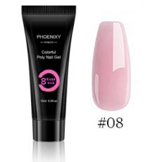 PHOENIXY poly gel, 15 ml - č.8- ROSE PINK