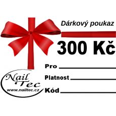 Nailtec,dárkový poukaz za 300 Kč